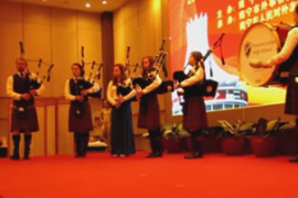 Preston Lodge High School Pipe Band in China 2013